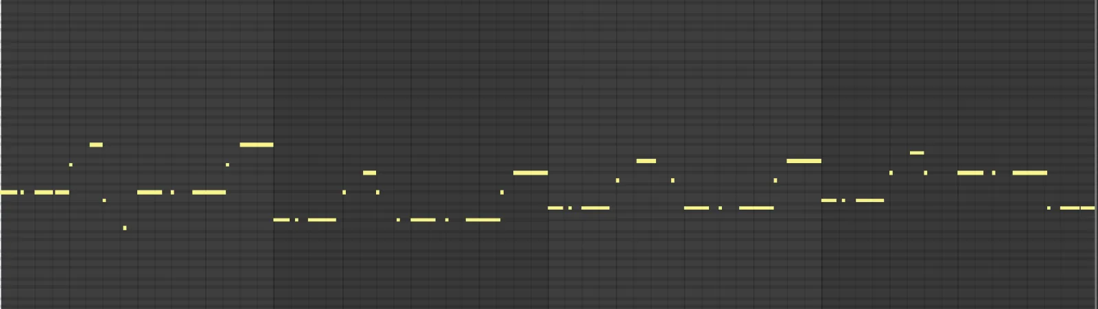 The bassline used in the track