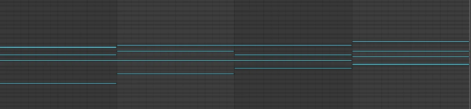 The 80s VCO Brass preset with adjusted settings used for the chords